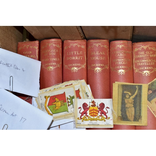 535 - CHARLES DICKENS, 16 titles published by Odhams Press and a large quantity of B.D.V. Silks