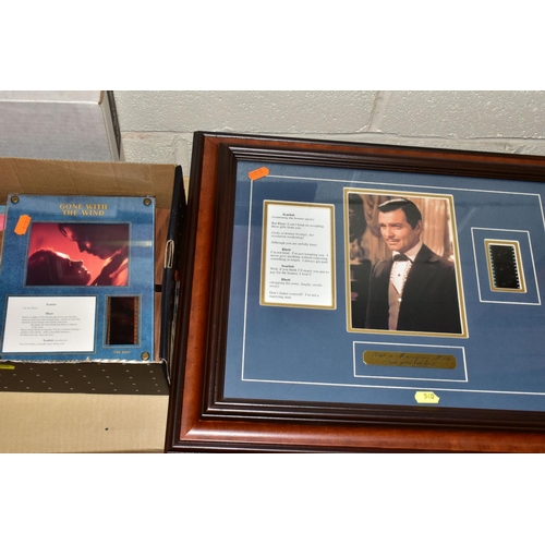 540 - BOXED 'GONE WITH THE WIND' MEMORABILLIA, comprising four limited edition framed montages with illumi... 