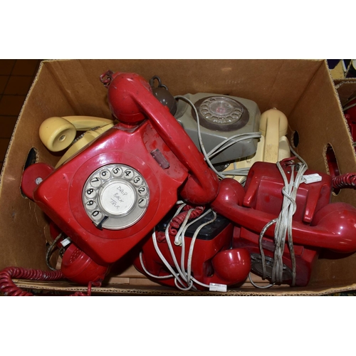 565 - A QUANTITY OF G.P.O. MODEL 706 AND 746 TELEPHONES, not tested, all appear largely complete,  some lo... 