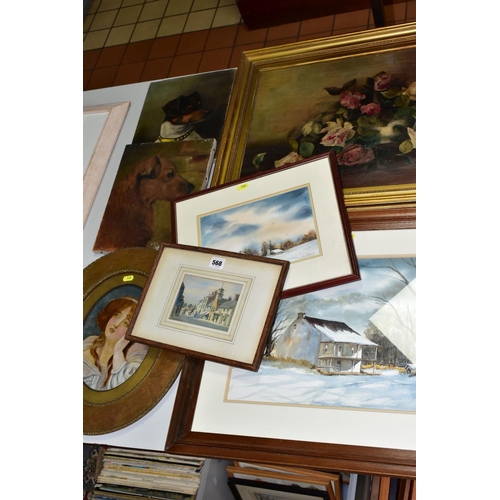 568 - SEVEN 20TH CENTURY OILS AND WATERCOLOURS, comprising Harry Percy Clifford (active 1898-C1938) a stre... 