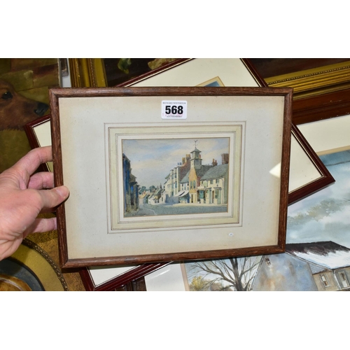 568 - SEVEN 20TH CENTURY OILS AND WATERCOLOURS, comprising Harry Percy Clifford (active 1898-C1938) a stre... 