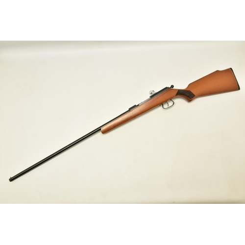 576 - A .410 SINGLE BARREL BOLT ACTION SHOTGUN, serial number 353916, it is fitted with a 25½ barrel with ... 