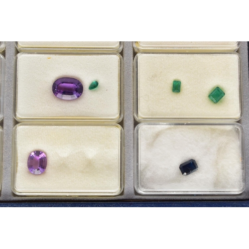 94 - A COLLECTION OF LOOSE GEMSTONES, to include an opal cabochon measuring approximately 16.6mm x 12.5mm... 