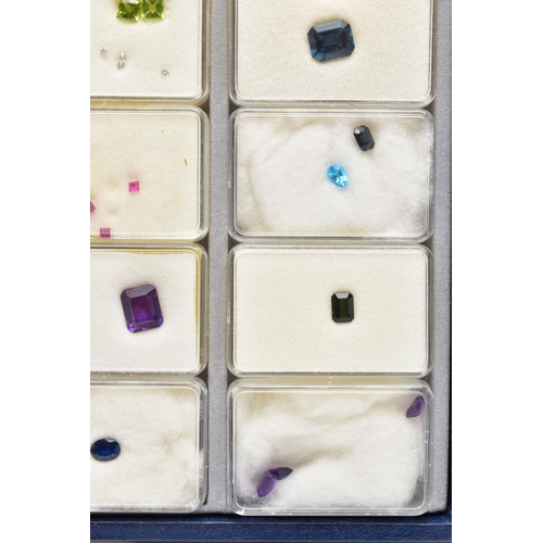 94 - A COLLECTION OF LOOSE GEMSTONES, to include an opal cabochon measuring approximately 16.6mm x 12.5mm... 