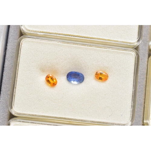 94 - A COLLECTION OF LOOSE GEMSTONES, to include an opal cabochon measuring approximately 16.6mm x 12.5mm... 