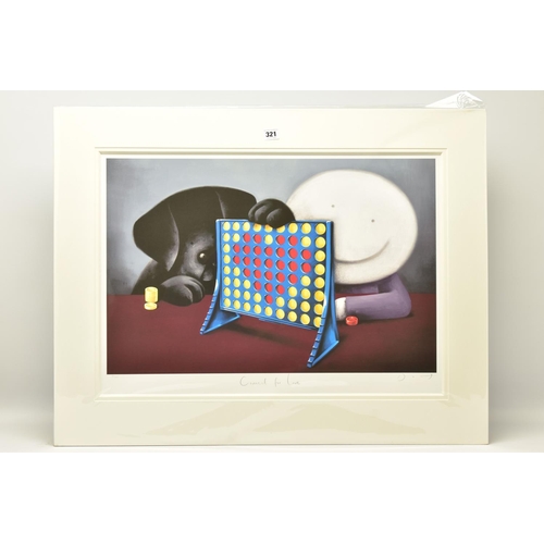 321 - DOUG HYDE (BRITISH 1972) 'CONNECT FOR LOVE', a signed limited edition print depicting a figure and h... 