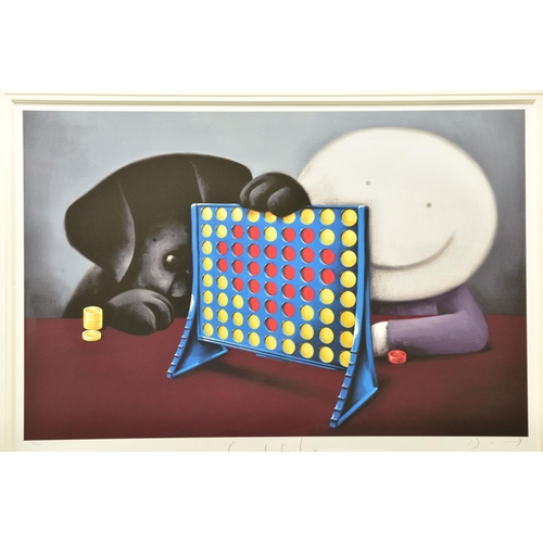 321 - DOUG HYDE (BRITISH 1972) 'CONNECT FOR LOVE', a signed limited edition print depicting a figure and h... 