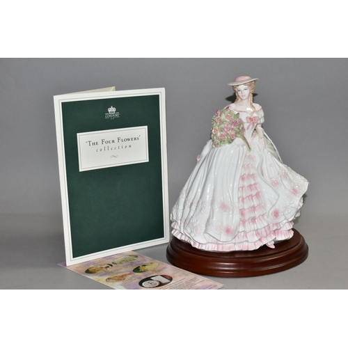 337 - A COALPORT LIMITED EDITION 'ROSE' FIGURINE, for Compton & Woodhouse as part of the 'Four Flowers' co... 