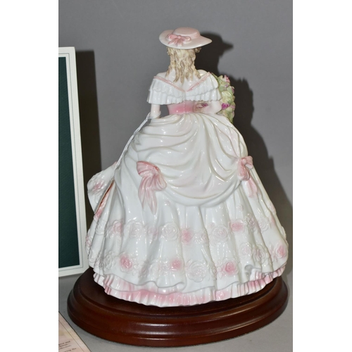 337 - A COALPORT LIMITED EDITION 'ROSE' FIGURINE, for Compton & Woodhouse as part of the 'Four Flowers' co... 