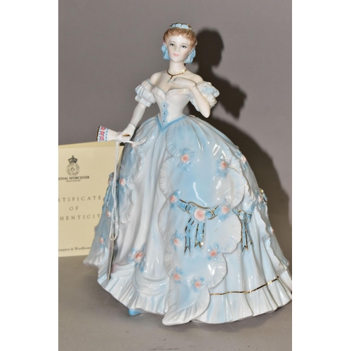 338 - A ROYAL WORCESTER LIMITED EDITION 'THE FIRST QUADRILLE' FIGURINE, for Compton & Woodhouse, numbered ... 