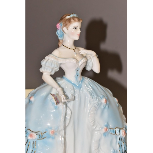 338 - A ROYAL WORCESTER LIMITED EDITION 'THE FIRST QUADRILLE' FIGURINE, for Compton & Woodhouse, numbered ... 