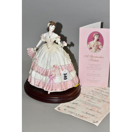 340 - A COALPORT LIMITED EDITION 'OLIVIA' FIGURINE, Coalport Heirloom Figurine of the Year 1997, for Compt... 