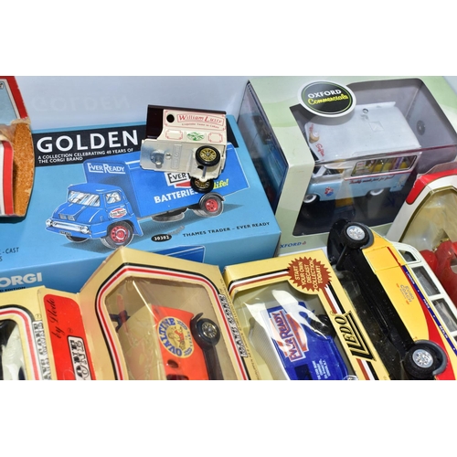 534 - DIECAST Models, nine individual vehicles from Corgi, Lledo, Oxford Commercials, etc, advertising sub... 