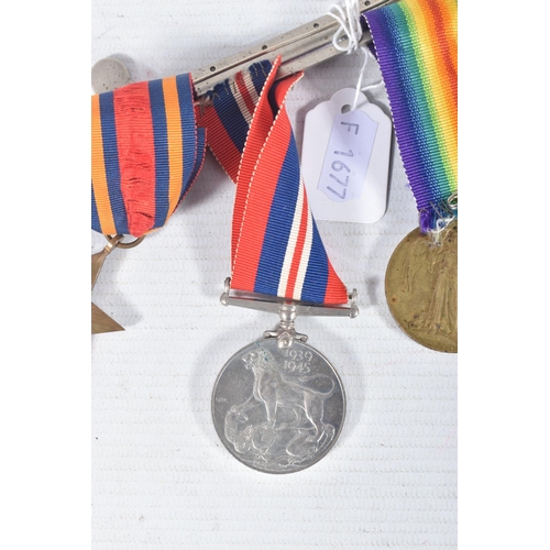 226 - VERY INTERESTING WW1 AND WW2 NIGERIAN MARINES MEDAL GROUP. consisting of a WW1 Victory medal named t... 