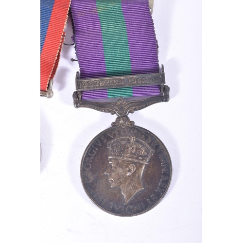 263 - A WWII AND GEORGE VI RAF GENERAL SERVICE MEDAL GROUP, to include Prince of Wales in vesture coins/me... 