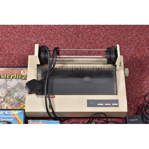 137 - ZX SPECTRUM 48K COMPUTER, CITIZEN 120D+ PRINTER AND A QUANTITY OF GAMES, games include  Starglider, ... 