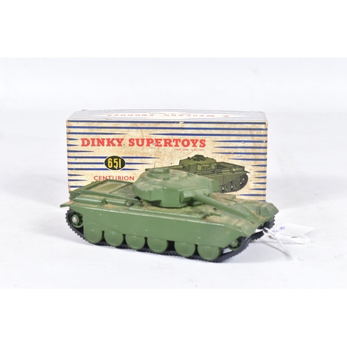 32 - A BOXED DINKY SUPERTOYS THORNYCROFT MIGHTY ANTAR TANK TRANSPORTER, No.660, with a boxed Centurion Ta... 