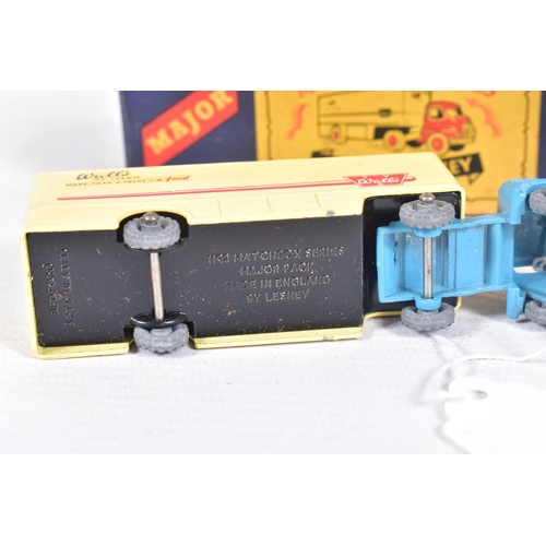 33 - TWO BOXED MOKO LESNEY MATCHBOX SERIES ACCESSORY PACKS, Bedford Car Transporter, No.2, pale blue body... 