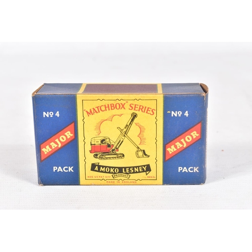 34 - THREE BOXED MOKO LESNEY MATCHBOX SERIES MAJOR PACKS, Caterpillar Earthmover, No.1, Ruston Bucyrus, N... 