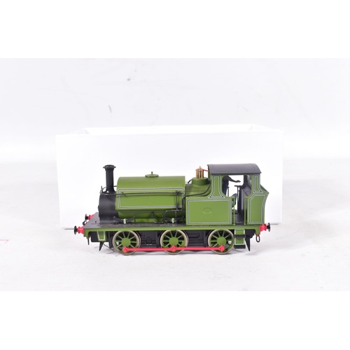 49 - A BOXED IXION O GAUGE HUDSWELL CLARKE 0-6-0 STANDARD CONTRACTOR'S TANK LOCOMOTIVE, lined green liver... 