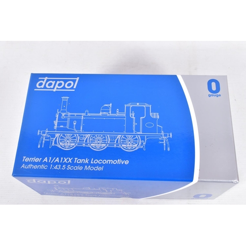 50 - A BOXED DAPOL O GAUGE CLASS A1/A1XX 'TERRIER' 0-6-0 TANK LOCOMOTIVE, No.7S-010-005, L.B.S.C. Brighto... 