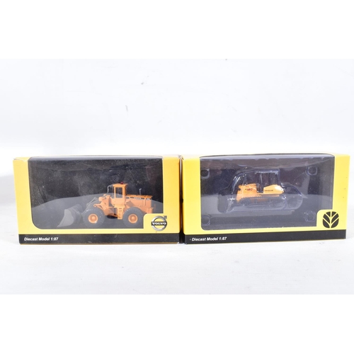 64 - A QUANTITY OF BOXED DIECAST AND PLASTIC VEHICLES, to include a number of Motorart & Hobby and Work H... 