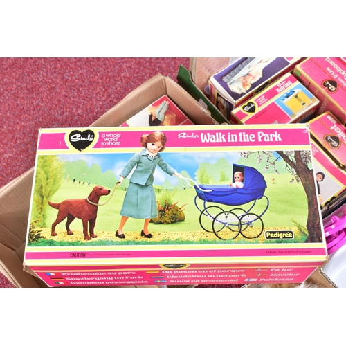 66 - A COLLECTION OF MAINLY BOXED 1970'S PEDIGREE SINDY FURNITURE AND ACCESSORIES, to include Walk in the... 