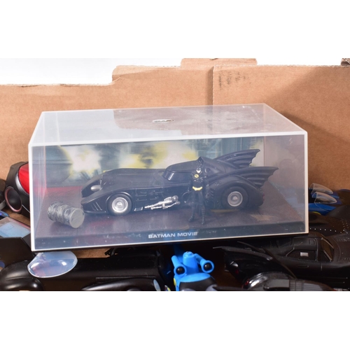 68 - A COLLECTION OF BOXED AND UNBOXED EAGLEMOSS BATMOBILE MODELS, three still sealed in original packagi... 