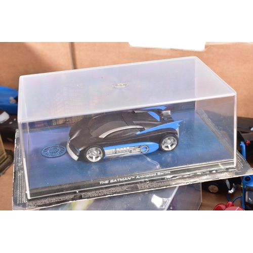 68 - A COLLECTION OF BOXED AND UNBOXED EAGLEMOSS BATMOBILE MODELS, three still sealed in original packagi... 