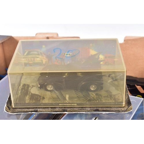 68 - A COLLECTION OF BOXED AND UNBOXED EAGLEMOSS BATMOBILE MODELS, three still sealed in original packagi... 