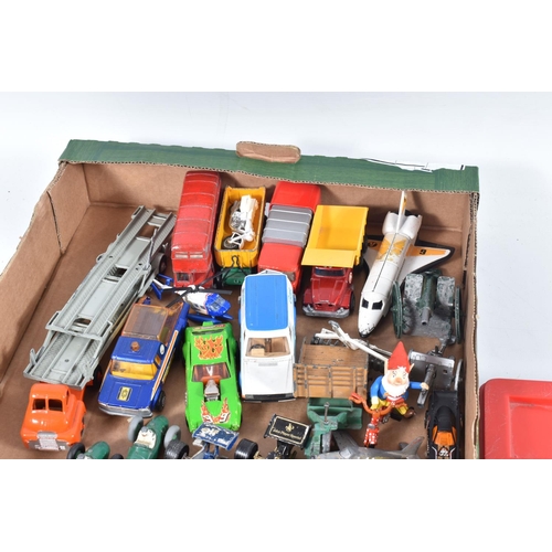 69 - A QUANTITY OF UNBOXED AND ASSORTED PLAYWORN DIECAST VEHICLES, to include More stone/Modern Products ... 