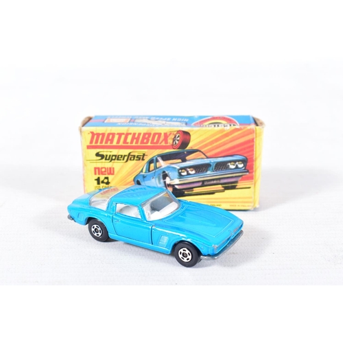 75 - A QUANTITY OF BOXED MATCHBOX 1-75 SERIES SUPERFAST DIECAST VEHICLES, No.4, No.13 (x 2), No.14, No.20... 