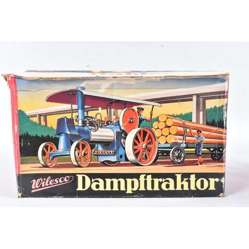 108 - A BOXED WILESCO LIVE STEAM DAMPFTRACTOR, 'Old Smoky', No.D40, not tested, appears largely complete w... 