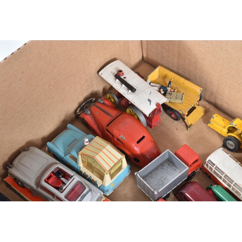 116 - A QUANTITY OF UNBOXED AND ASSORTED PLAYWORN DIECAST, to include Corgi Toys James Bond Aston-Martin D... 