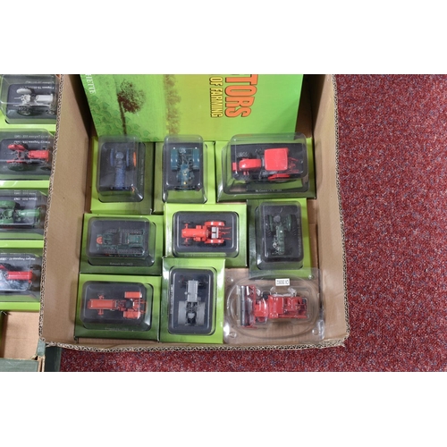 78 - A QUANTITY OF BOXED HACHETTE TRACTORS AND THE WORLD OF FARMING PARTWORK COLLECTION MODELS, all still... 