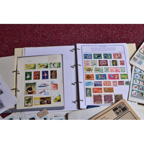 189 - BOX OF STAMPS AS JUNIOR TYPE COLLECTIONS WITH TYPICAL RANGES, one album with useful showing of mid p... 