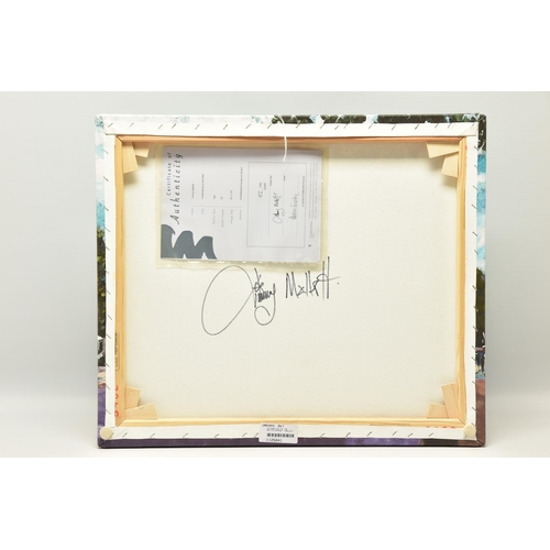 306 - TIMMY MALLETT (BRITISH CONTEMPORARY) 'CELEBRATING ON THE MALL', a signed limited edition box canvas ... 