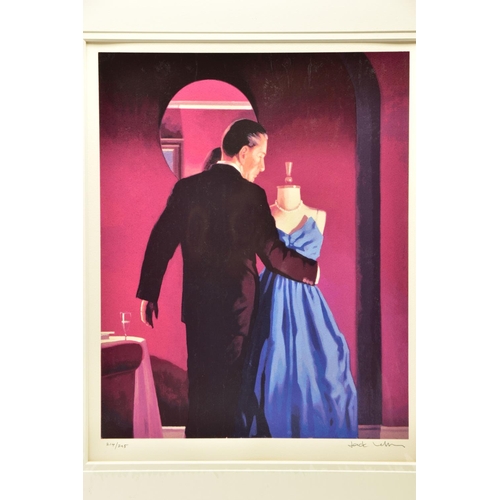 312 - JACK VETTRIANO (SCOTTISH 1951) 'ALTAR OF MEMORY', a signed limited edition print depicting a male fi... 