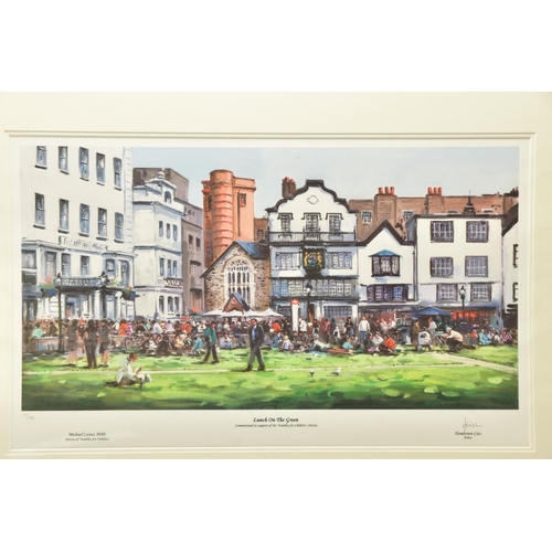 315 - HENDERSON CISZ (BRAZIL 1960) 'LUNCH ON THE GREEN', a signed limited edition print depicting Exeter C... 