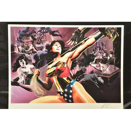 317 - ALEX ROSS FOR DC COMICS (AMERICAN CONTEMPORARY) 'WONDER WOMAN: DEFENDER OF TRUTH', a signed limited ... 