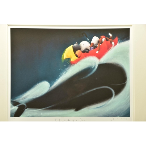 320 - DOUG HYDE (BRITISH 1972) 'A WHALE OF A TIME', a signed limited edition print depicting dogs riding o... 