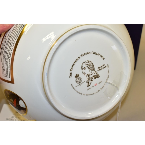 334 - A BOXED LIMITED EDITION ROYAL WORCESTER 'TRAFALGAR BOWL', from The Remember Nelson Bicentenary Colle... 