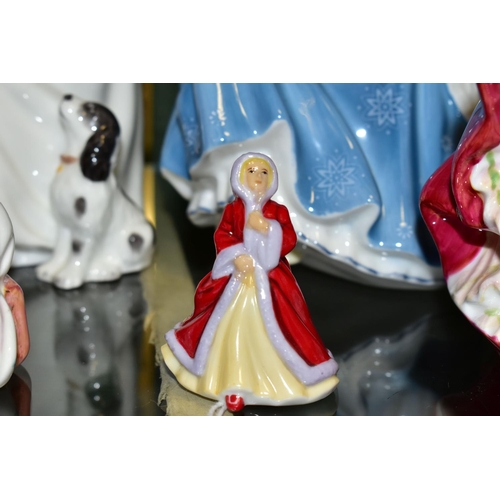 371 - FIVE ROYAL DOULTON FIGURINES, comprising a The Bedtime Story HN2059 figure group, Rachel M207 height... 