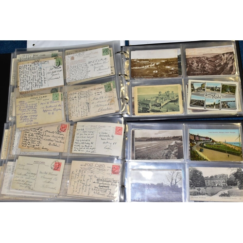 413 - POSTCARDS, two Landscape albums comprising approximately 320 early 20th century Postcards featuring ... 