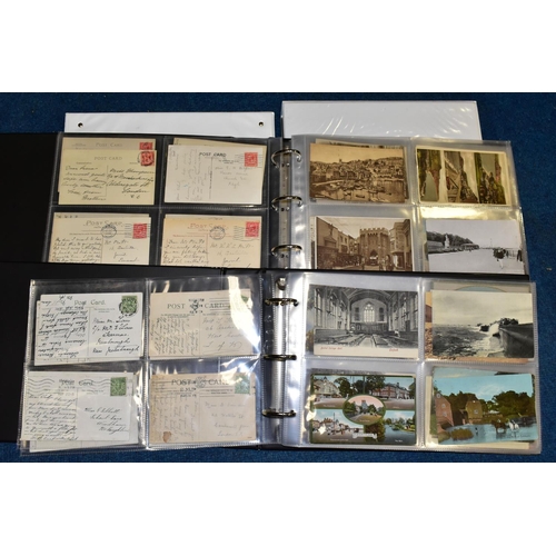 413 - POSTCARDS, two Landscape albums comprising approximately 320 early 20th century Postcards featuring ... 