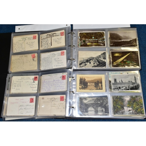 413 - POSTCARDS, two Landscape albums comprising approximately 320 early 20th century Postcards featuring ... 