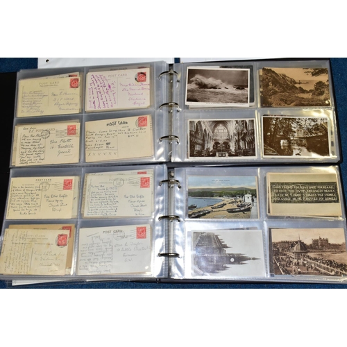 413 - POSTCARDS, two Landscape albums comprising approximately 320 early 20th century Postcards featuring ... 