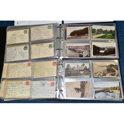 413 - POSTCARDS, two Landscape albums comprising approximately 320 early 20th century Postcards featuring ... 