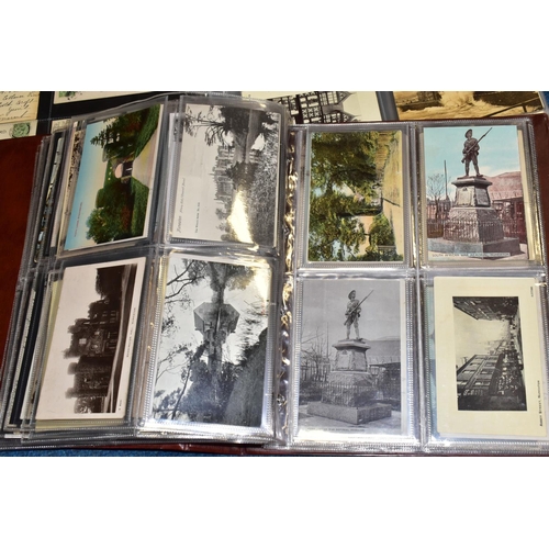 414 - POSTCARDS, three albums comprising approximately 425 early 20th century Postcards featuring topograp... 