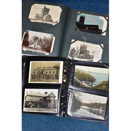 415 - POSTCARDS, two albums, one containing 196 images of Churches, Cathedrals, Chapels, etc from the UK, ... 